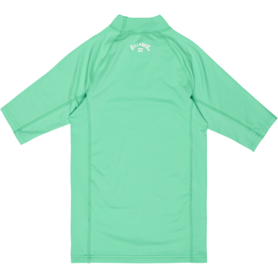 2026 Billabong Junior Waves All Day Short Sleeve Rash Vest EBBWR00101 - Acid Green